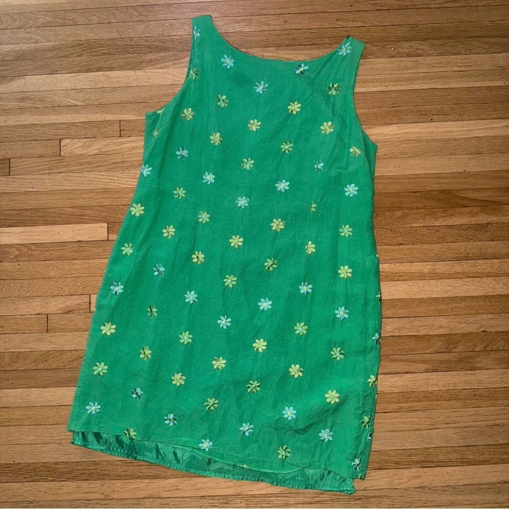 90s vintage plus size embroidered dress